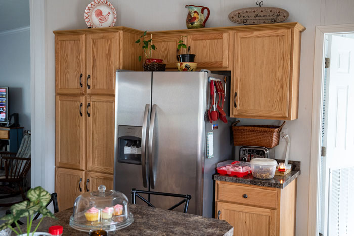 The kitchen of Jenn McLachlin's affordable home in Allenstown, NH