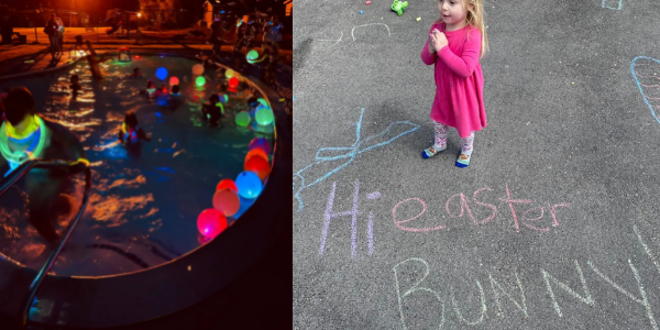 Glow pool parties and Easter Bunny visits are just two of the child-centered activities at Exeter River MHP Cooperative.