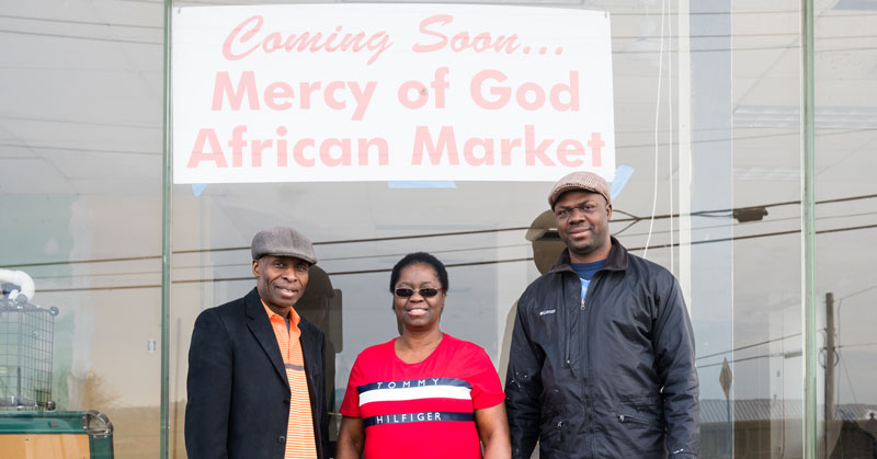 The owners of the Mercy of God African Market in Manchester, N.H.