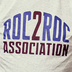 ROC-2-ROC Association logo tee shirt.